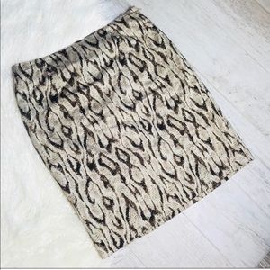 Apt 9 Snake Print Pencil Skirt